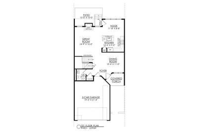 RV-63 1st Floor Plan. New Home in Easton, PA