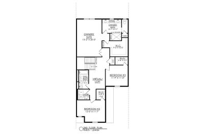 RV-63 2nd Floor Plan. 2,145sf New Home in Easton, PA
