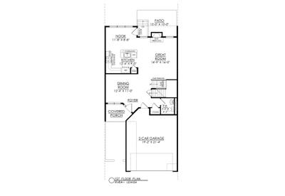 RV-64 1st Floor Plan. 2,145sf New Home in Easton, PA