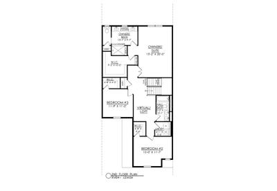 RV-64 2nd Floor Plan. New Home in Easton, PA