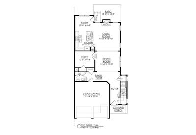 RV-65 1st Floor Plan. Easton, PA New Home