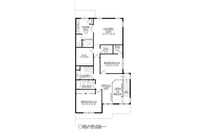 RV-65 2nd Floor Plan. 3br New Home in Easton, PA