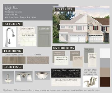 RV-63 Color Selections. 3br New Home in Easton, PA