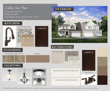 RV-45 Color Selections. 2,373sf New Home in Easton, PA
