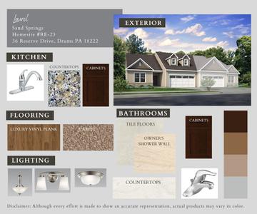 RE-23 Color Selections. 1,788sf New Home in Drums, PA