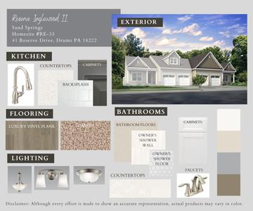 RE-33 Color Selections. 3br New Home in Drums, PA