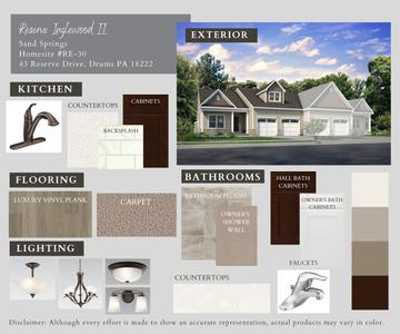RE-34 Color Selections. 3br New Home in Drums, PA
