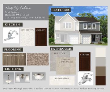 SS-42C-2 Color Selections. 1,495sf New Home in Drums, PA