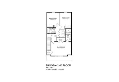 Dakota Interior Base - 2nd Floor. New Home in Easton, PA