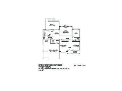 GM-02 - Breckenridge Grande - First Floor. 3,141sf New Home in Schnecksville, PA