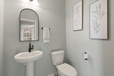 Mia Powder Room. 1,928sf New Home in Mountain Top, PA