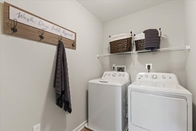 Mia Laundry Room. Mia New Home in Drums, PA