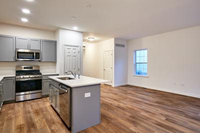 Hillcrest Towns - Kitchen & Great Room. New Home in Mountain Top, PA