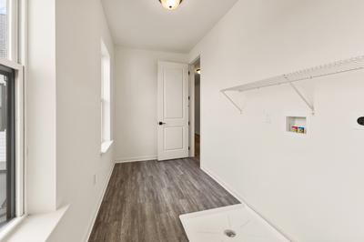 Maverick 2nd Floor Laundry Room. 4,266sf New Home in Schnecksville, PA