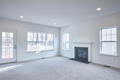 Reserve Inglewood Great Room with Optional Fireplace. 3br New Home in Drums, PA