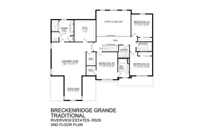 RS-28 2nd Floor Plan. 4br New Home in Easton, PA