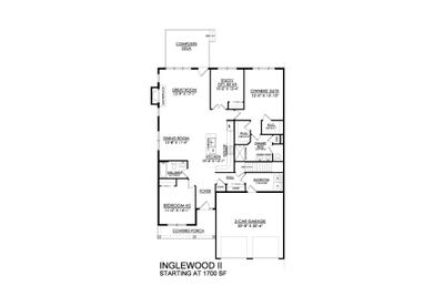 RE-36 Floor Plan. 1,700sf New Home in Drums, PA