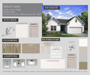 GO-67 Color Selections. 1,530sf New Home in White Haven, PA