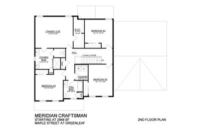 Meridian Craftsman - 2nd Floor - Greenleaf Fields. 4br New Home in Schnecksville, PA
