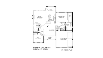 Sienna Base - 1st Floor - Greenleaf Fields. 4br New Home in Schnecksville, PA