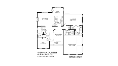 Sienna Base with In-Law Suite - 1st Fl Floor - Greenleaf Fields. New Home in Schnecksville, PA