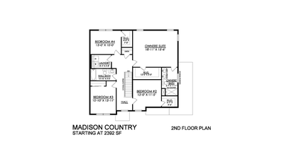 Madison Country Base - 1st Floor. 4br New Home in Mountain Top, PA
