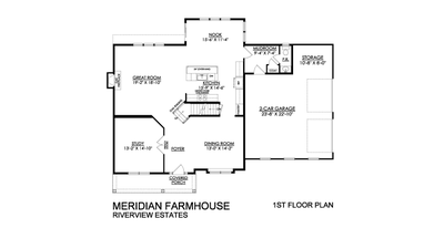 Meridian Farmhouse - 1st Floor. Meridian New Home in Easton, PA
