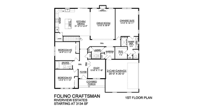 Craftsman Base - 1st Floor - Riverview Estates. Easton, PA New Home