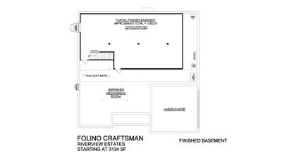 Craftsman Base - Finished Basement - Riverview Estates. Folino New Home in Easton, PA