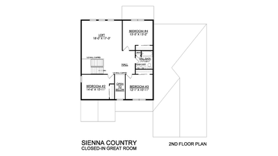Sienna Base - 2nd Floor Loft - Riverview Estates. 4br New Home in Easton, PA