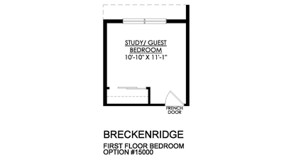 Optional First Floor Bedroom. Breckenridge New Home in Mountain Top, PA