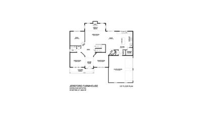 Jereford Farmhouse Base - 1st Floor - Overlook Estates. Nazareth, PA New Home
