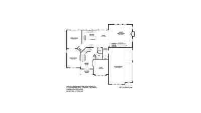 Preakness Traditional Base - 1st Floor - Overlook Estates. Preakness New Home in Nazareth, PA
