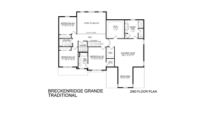 Breckenridge Grande Traditional - 2nd Floor. Breckenridge Grande New Home in Schnecksville, PA