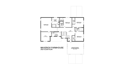 Maverick Farmhouse Base - 2nd Floor. New Home in Center Valley, PA