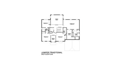 Traditional Base - Estates at Saucon Valley - 2nd Floor. Juniper New Home in Center Valley, PA